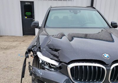 BMW With Dented Front End