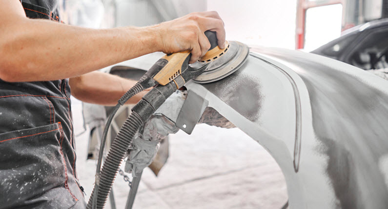 Tesla Exterior Body Damage Repair