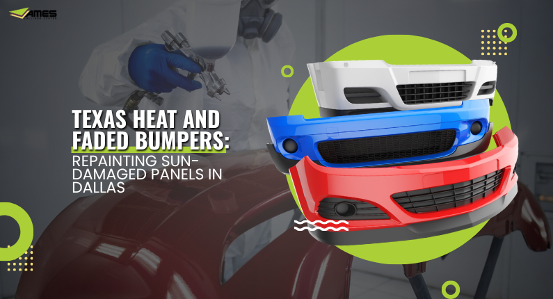 Texas Heat and Faded Bumpers Repainting Sun-Damaged Panels in Dallas